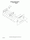 UPPER DOOR PARTS Diagram and Parts List for YKER507XSS00  KitchenAid Range