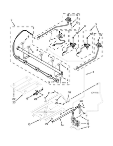 Manifold Parts Diagram and Parts List for WFG524SLAW2  Whirlpool Range