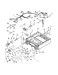 Control Panel And Separator Parts Diagram and Parts List for CSP2861TQ0  Whirlpool Dryer