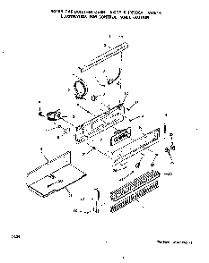 Control Panel Diagram and Parts List for 1093B1A  Roper Wall Oven