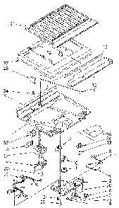 Compartment Separator Diagram and Parts List for ET14JKXSN03  Whirlpool Refrigerator