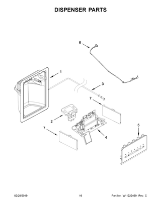 Part Location Diagram of W10913117 Whirlpool HARNS-WIRE