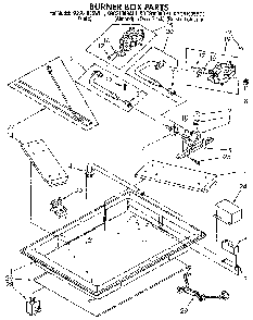 Burner Box Diagram and Parts List for KGCS100SAL1  KitchenAid Cooktop