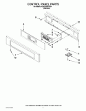 CONTROL PANEL PARTS Diagram and Parts List for KEHU309SSS04  KitchenAid Microwave Oven Combo