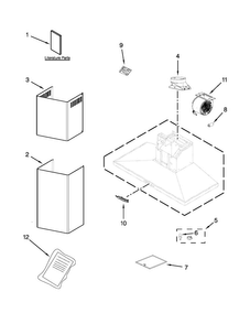 Hood Parts Diagram and Parts List for KXW4330YSS2  KitchenAid Range Hood