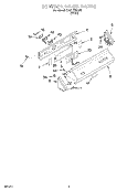 CONTROL PANEL Diagram and Parts List for CAW1762EW0  Whirlpool Washer