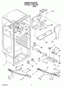 LINER PARTS Diagram and Parts List for TT16DKXSQ04  Estate Refrigerator