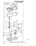 GEARCASE Diagram and Parts List for LA5310XPW0  Whirlpool Washer