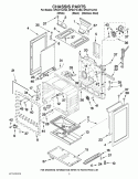 CHASSIS PARTS Diagram and Parts List for GFG471LVQ3  Whirlpool Range