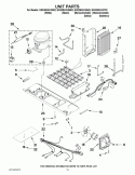 UNIT PARTS Diagram and Parts List for GSS26C4XXA02  Whirlpool Refrigerator