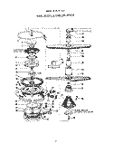 MOTOR, HEATER AND SPRAY ARM Diagram and Parts List for 8575L20  Roper Dishwasher