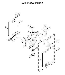 Air flow parts Diagram and Parts List for WRS315SDHT02  Whirlpool Refrigerator