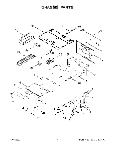 Chassis Parts Diagram and Parts List for KFGC506JYP05  KitchenAid Range