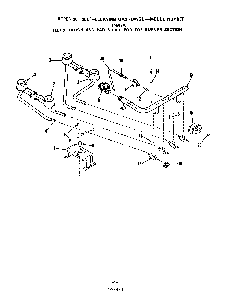 Top Burner Diagram and Parts List for 1456*2A  Roper Range