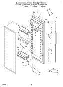 REFRIGERATOR DOOR Diagram and Parts List for KSRS27FGBL04  KitchenAid Refrigerator