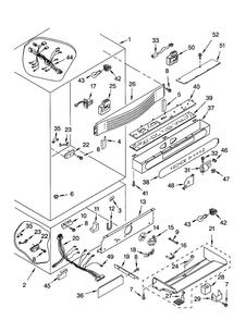 Liner Diagram and Parts List for KBLP36FKS01  KitchenAid Refrigerator