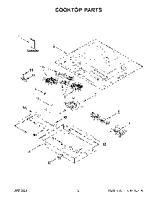 Cooktop Parts Diagram and Parts List for KCES950KBL00  KitchenAid Cooktop