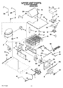 UPPER UNIT PARTS Diagram and Parts List for KSSC48FMS03  KitchenAid Refrigerator