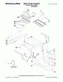 BAR CART PARTS Diagram and Parts List for KBFU271VSS00  KitchenAid Refrigerator