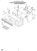 CABINET Diagram and Parts List for MH7115XBZ0  Whirlpool Microwave