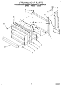 FREEZER DOOR Diagram and Parts List for KTLS25QDBL00  KitchenAid Refrigerator