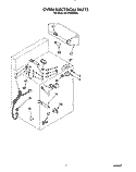 OVEN ELECTRICAL Diagram and Parts List for SF376PEWW3  Whirlpool Range