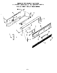 Backguard Diagram and Parts List for 1643*0A  Roper Range