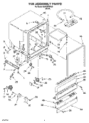 Part Location Diagram of 3385409 Whirlpool PANEL W T
