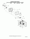 CONVECTION PARTS Diagram and Parts List for KHHC2090SBT1  KitchenAid Microwave