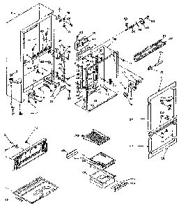 Cabinet Parts Diagram and Parts List for 106W14F  Kenmore Refrigerator