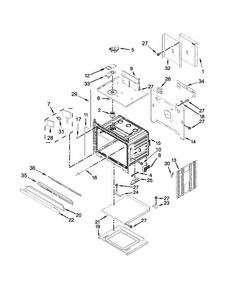 Oven Parts Diagram and Parts List for WOD97ES0ES00  Whirlpool Wall Oven