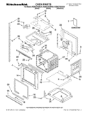 OVEN PARTS Diagram and Parts List for KEBK276SWH04  KitchenAid Wall Oven