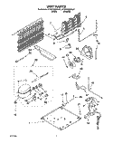 UNIT, LIT/OPTIONAL Diagram and Parts List for KTRD18KDAL01  Whirlpool Refrigerator