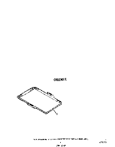 Griddle Diagram and Parts List for F4558*1  Roper Range