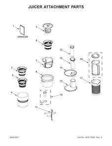 Part Location Diagram of W10724171 Whirlpool CONTAINER