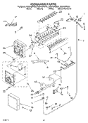 ICEMAKER Diagram and Parts List for KSSS42FKW01  KitchenAid Refrigerator