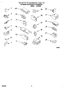 WIRING HARNESS Diagram and Parts List for 2LSR5233BW0  Whirlpool Washer