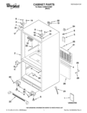 CABINET PARTS Diagram and Parts List for GX5FHTXVB07  Whirlpool Refrigerator