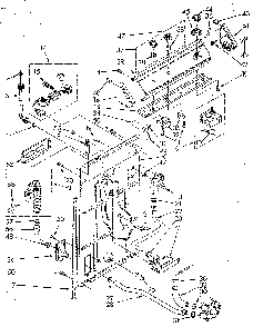 Controls And Rear Panel Diagram and Parts List for LA5300XSM1  Whirlpool Washer