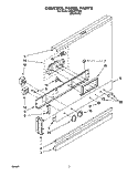 CONTROL PANEL, LIT/OPTIONAL Diagram and Parts List for RB100PXYB2  Whirlpool Wall Oven