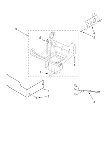 Pump Parts Diagram and Parts List for 10689583701  Kenmore Ice Maker