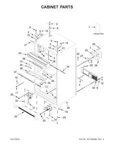 Part Location Diagram of W10914798 Whirlpool Gasket, control box