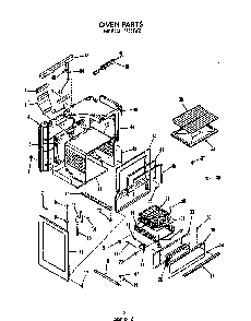 Oven Diagram and Parts List for F4357*2  Roper Range