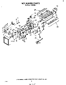 Icemaker Assembly Diagram and Parts List for 3ECKMF8  Whirlpool Ice Maker