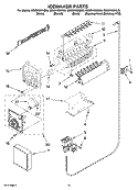 ICEMAKER PARTS, OPTIONAL PARTS (NOT INCLUDED) Diagram and Parts List for GS6SHEXNB05  Whirlpool Refrigerator