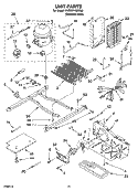UNIT PARTS Diagram and Parts List for 5VES3FHGRS00  Whirlpool Refrigerator