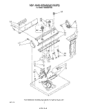 TOP AND CONSOLE, LITERATURE AND OPTIONAL Diagram and Parts List for LG6806XPW0  Whirlpool Dryer