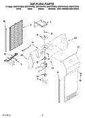AIR FLOW PARTS Diagram and Parts List for GS6NVEXSY00  Whirlpool Refrigerator