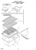 SHELF, LIT/OPTIONAL Diagram and Parts List for ET16JMXDW00  Whirlpool Refrigerator