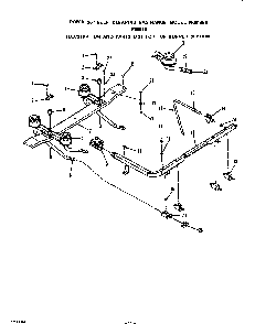 Top Burner Diagram and Parts List for F8957*0  Roper Range